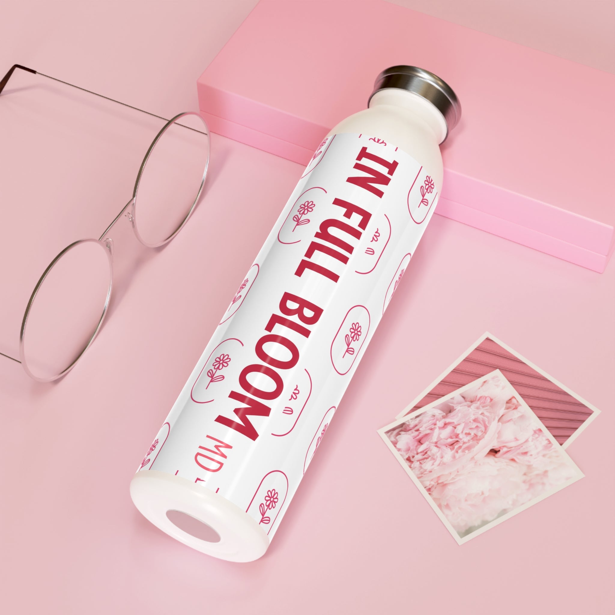 In Full Bloom MD Slim Stainless Steel Bottle